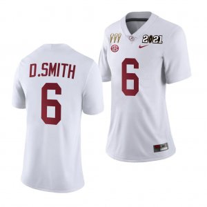 Women's Alabama Crimson Tide #6 DeVonta Smith 3X CFP National Championship White NCAA Limited College Football Jersey 2403QNGY8